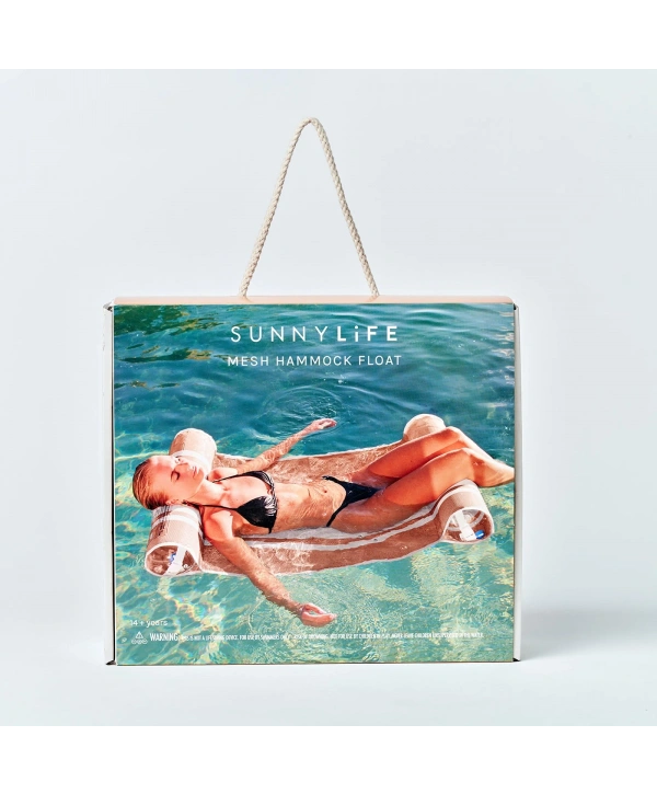 Sunnylife Fileli Oturmalı Şişme Hamak Deniz Yatağı Turuncu