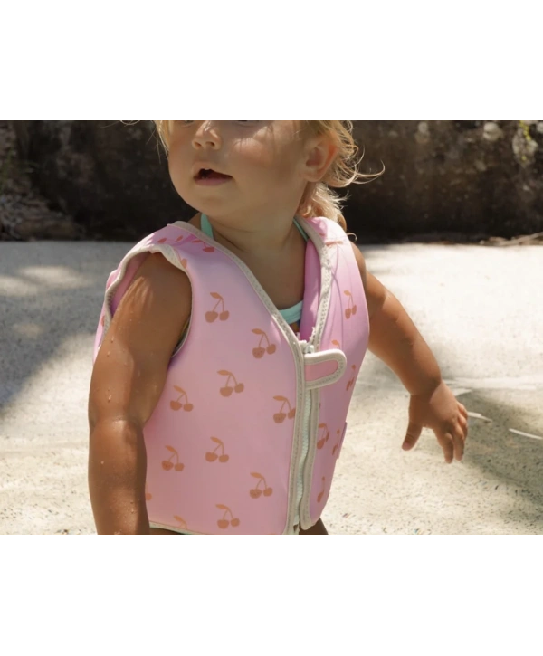 Sunnylife Çocuk Yüzme Can Yeleği  1-2 yaş Cotton Candy Cherry