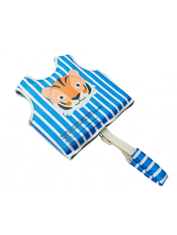 Sunnylife Çocuk Yüzme Can Yeleği 2-3 Yaş Tino the Tiger Blue