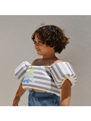 Sunnylife Kolluklu Can Yeelği 3-6 Yaş Eli the Elephant Green Stripe