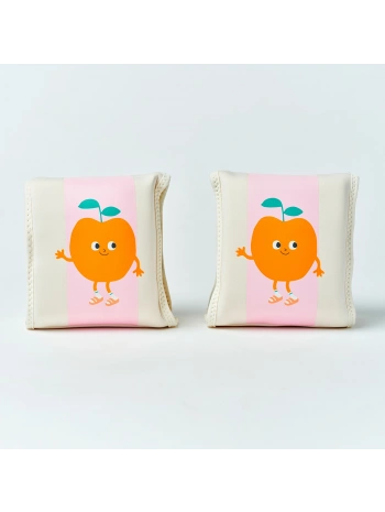 Sunnylife Çocuk Yüzme Kolluğu Poppy the Peach Pink Stripe