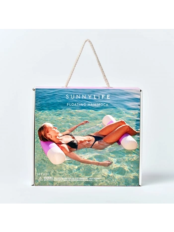Sunnylife Deniz ve Havuz Şişme Hamak Pool Party Magenta