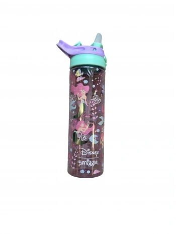 Smiggle - Disney Ariel BPAsız Otomatik Pipetli 650ML Suluk