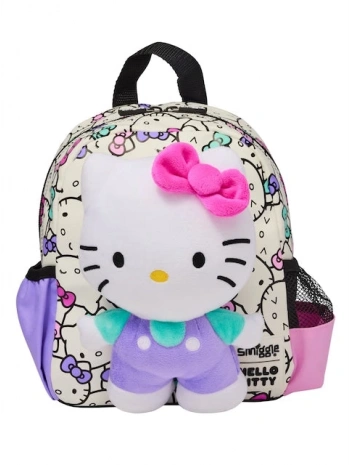 Smiggle - Hello Kitty Çıkarılabilir Oyuncaklı Kreş Okul Sırt Çantası