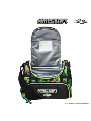 Smiggle - Minecraft Çift Katlı Askılı Beslenme Çantası