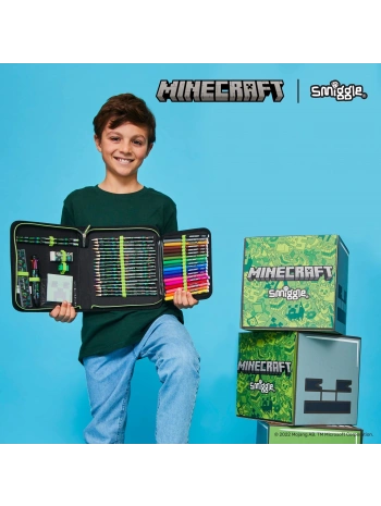 Smiggle - Minecraft Kırtasiye Seti ve Kalem Kutusu