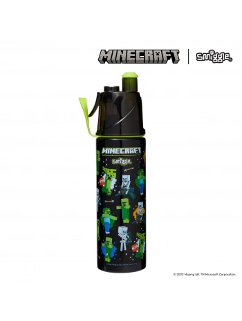 Smiggle - Minecraft Su Püskürtmeli 500ML Çelik Matara
