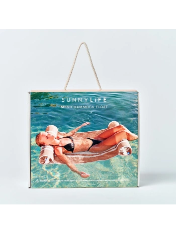 Sunnylife Fileli Oturmalı Şişme Hamak Deniz Yatağı Turuncu