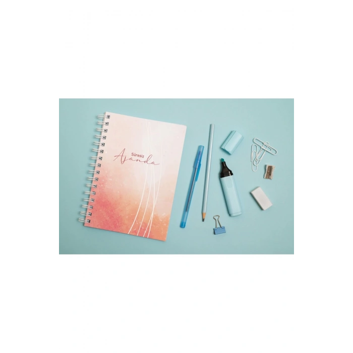 A5 Spiralli Süresiz Planlayıcı Ajanda Watercolor