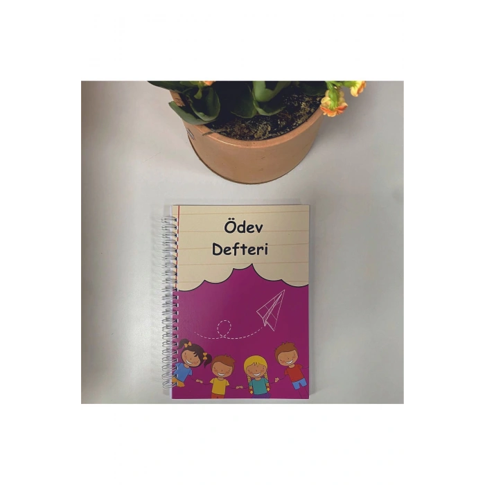 Ödev Defteri / Pembe Defter / Okul Defteri / Çocuk Defteri / Konsept Defter