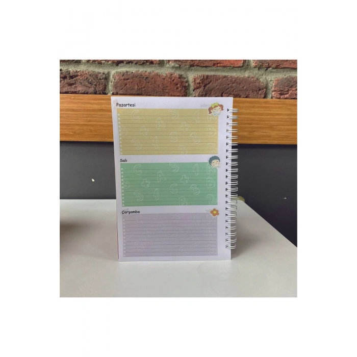 Ödev Defteri / Pembe Defter / Okul Defteri / Çocuk Defteri / Konsept Defter