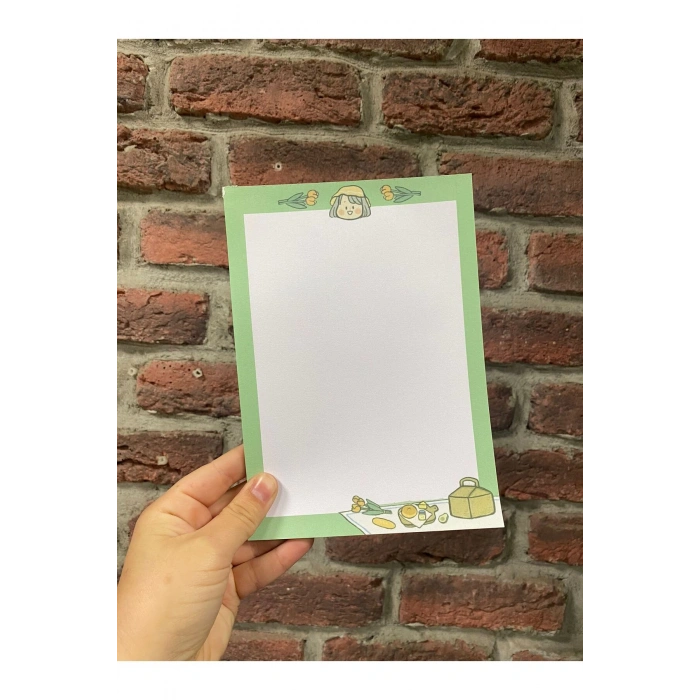 A5 Bloknot/ Notepad / Defter / Planner /Piknik Temalı A5 Notluk