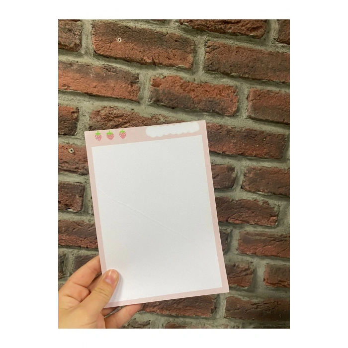 A5 Bloknot/ Notepad / Defter / Planner / Pembe Kalpli A5 Notluk