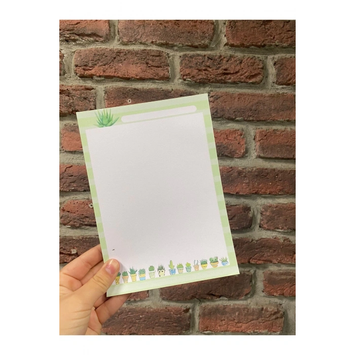 A5 Bloknot/ Notepad / Defter / Planner /Kaktüslü A5 Notluk
