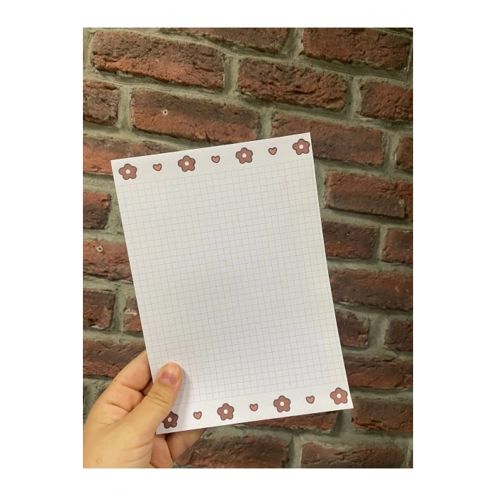 A5 Bloknot/ Notepad / Defter / Planner / Çiçekli A5 Notluk