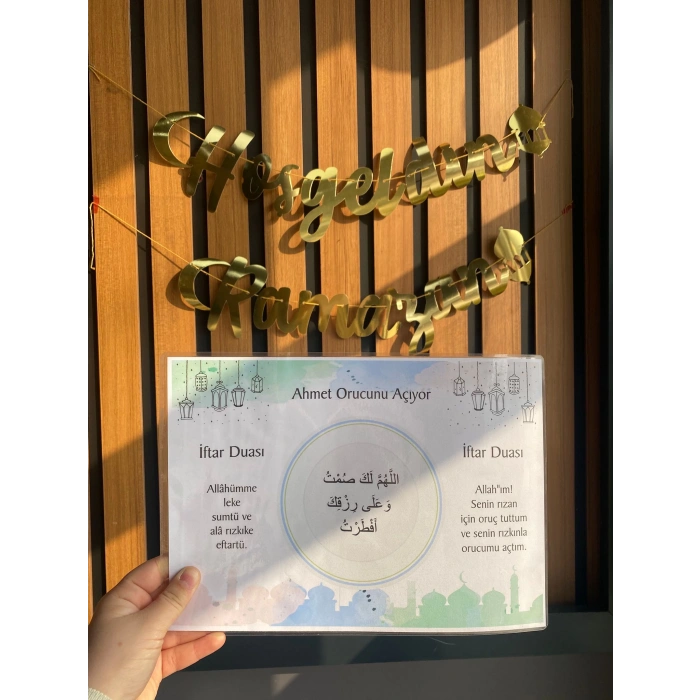 Ramazan Temalı PVC Servis Altlığı