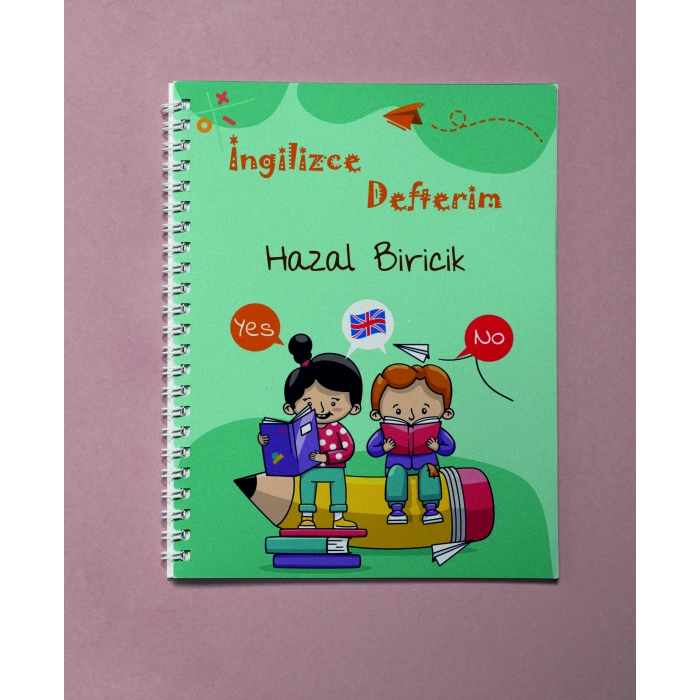 İsme Özel İngilizce Defteri