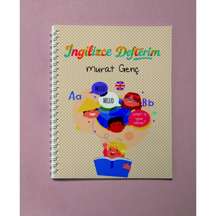 İsme Özel İngilizce Defteri / Okul Defteri