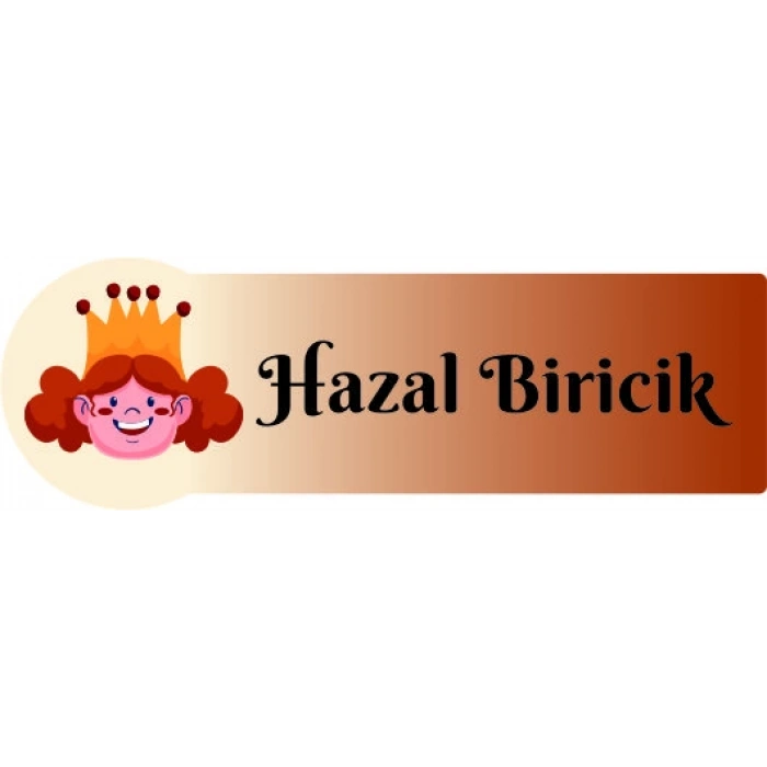 İsme Özel Okul Etiketi Seti