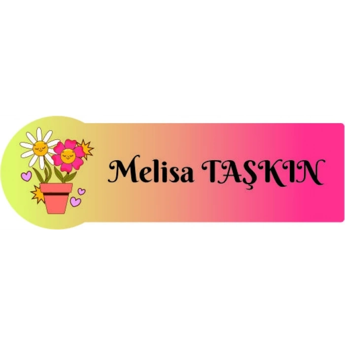 İsme Özel Okul Etiketi Seti