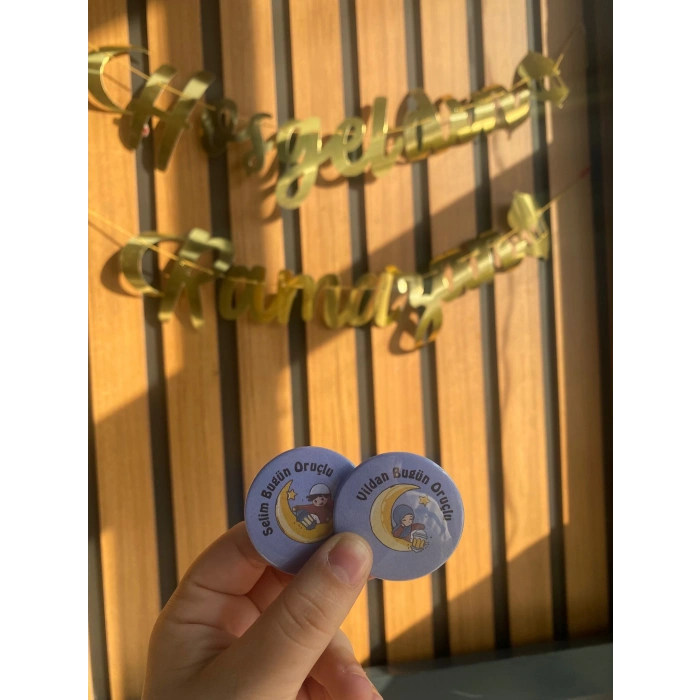 Ramazan / İsme Özel Oruçluyum Rozeti