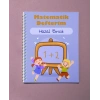 İsme Özel Matematik Defteri / Okul Defteri