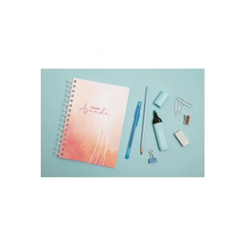 A5 Spiralli Süresiz Planlayıcı Ajanda Watercolor