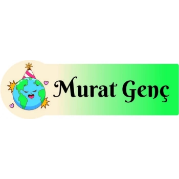 İsme Özel Okul Etiketi Seti