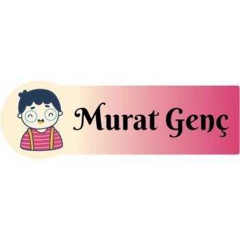 İsme Özel Okul Etiketi Seti