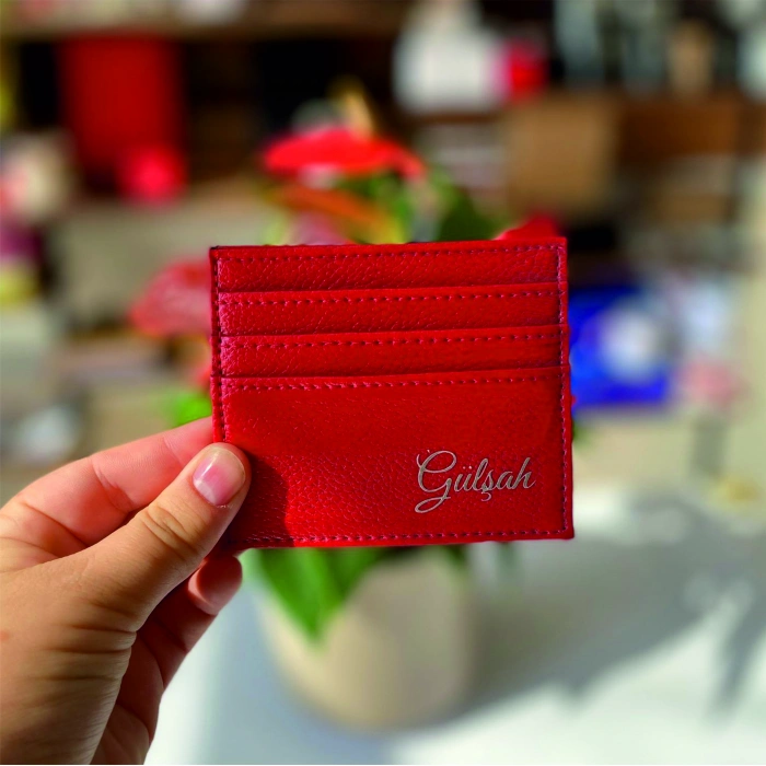 Kırmızı Deri Kartlık