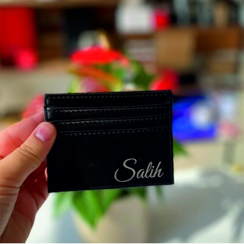 Siyah Deri Kartlık