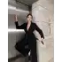SİYAH KUŞAKLI CEKET PANTOLON TAKIM