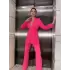 FUŞYA KUŞAKLI CEKET PANTOLON TAKIM