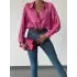 ARKASI PİLELİ SALAŞ PEMBE GÖMLEK