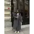Yün Oversize Buklet Kaban Antrasit