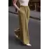 Modal Kumaş Bol Kesim Pantolon-Haki
