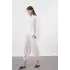 Modal Kumaş Gömlek Pantolon İkili Takım-Beyaz