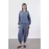 Modal Kumaş Gömlek Pantolon İkili Takım-İndigo