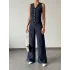 Modal Kumaş Yelek Pantolon Takım Lacivert