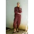 Modal Kumaş Gömlek Pantolon İkili Takım-Bordo