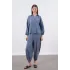 Modal Kumaş Gömlek Pantolon İkili Takım-İndigo