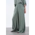 Modal Kumaş Bol Kesim Pantolon-Yeşil