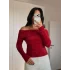 Dokulu Madonna Yaka Kazak-Kırmızı