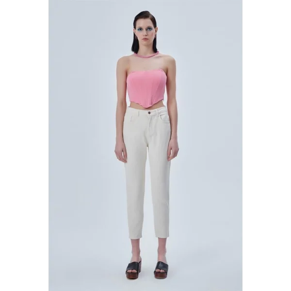 Gabardin Mom Jean Kemik