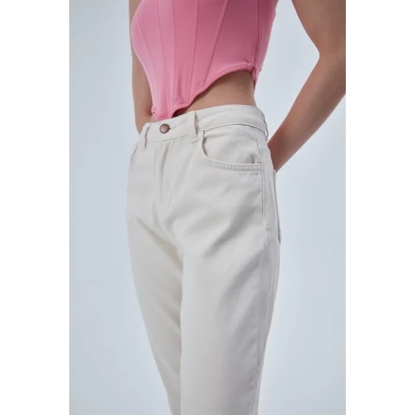 Gabardin Mom Jean Kemik