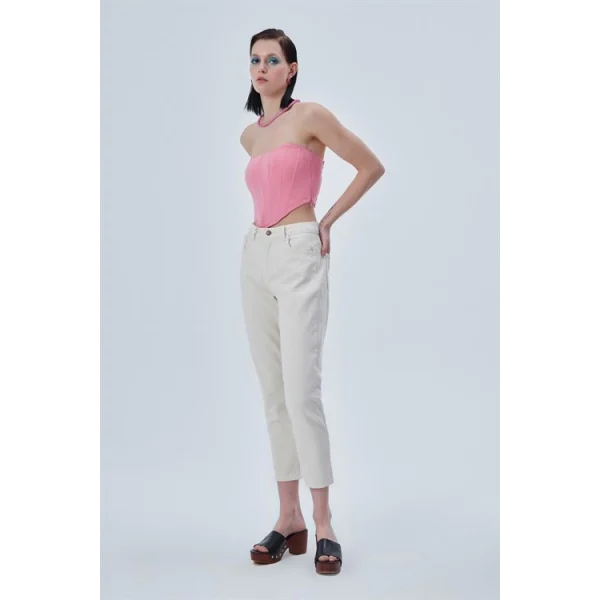 Gabardin Mom Jean Kemik