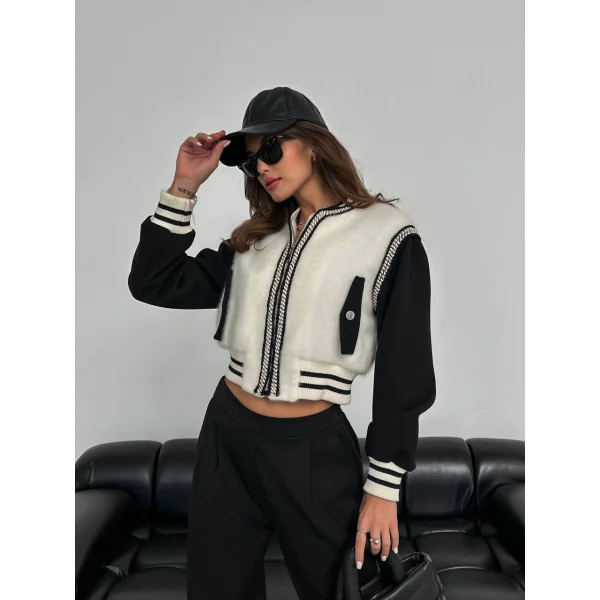 ÖZEL DOKULU BOMBER CEKET