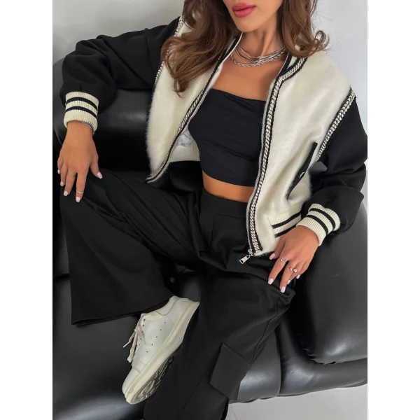 ÖZEL DOKULU BOMBER CEKET