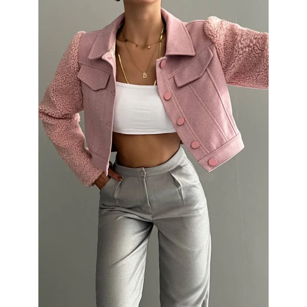 TEDY KOL KISA CEKET PUDRA