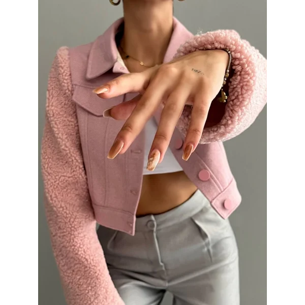 TEDY KOL KISA CEKET PUDRA